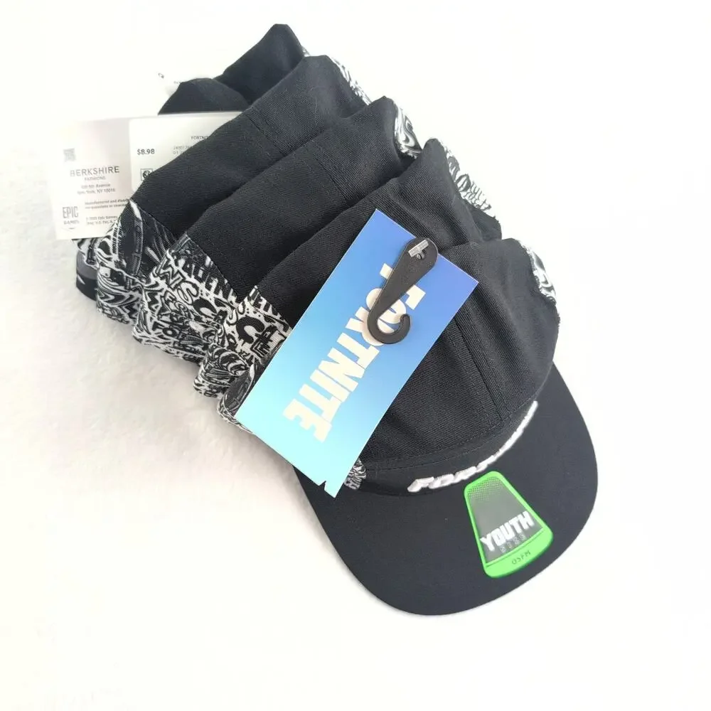 Fortnite Lot of (5) NWT Youth 5 Panel Camper Hats Snap Back